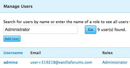 User management.